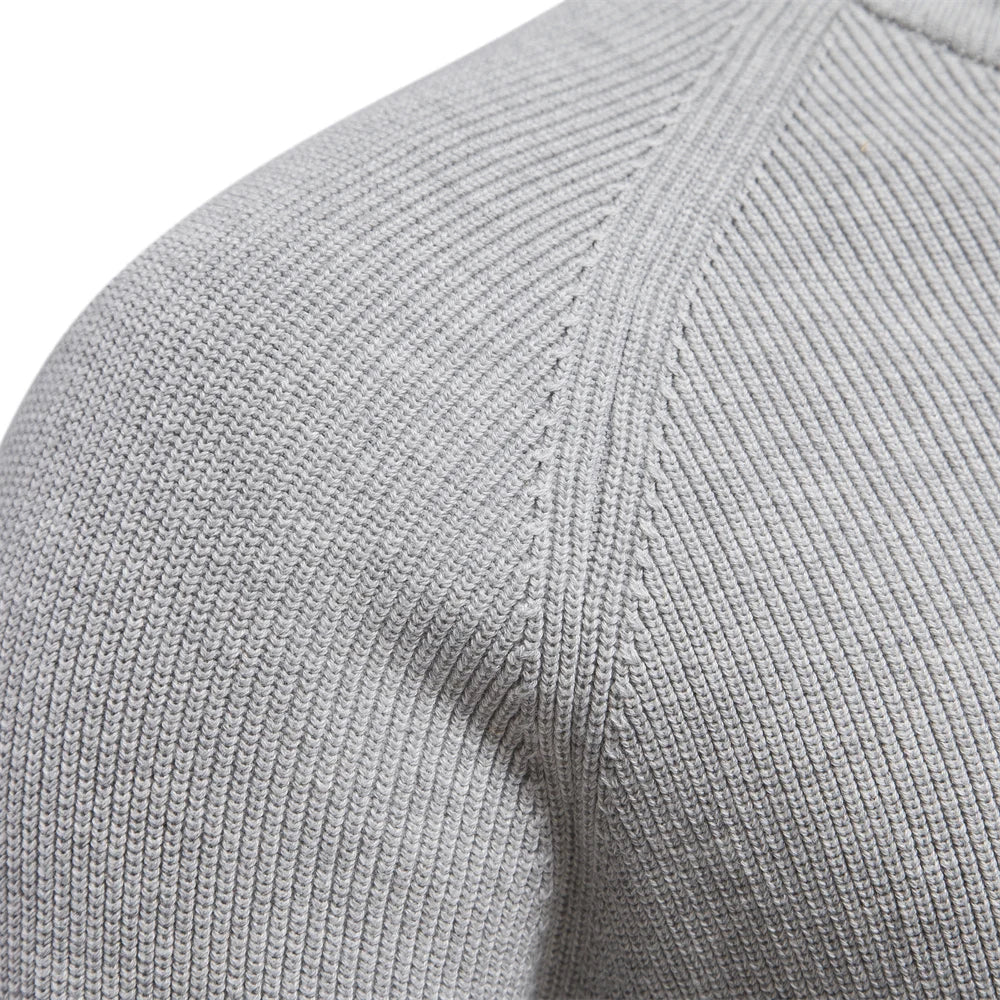 Felix | Zip-Up Ribbed Sweater For Men