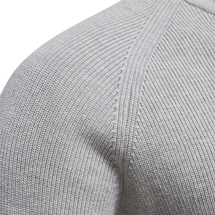 Felix | Zip-Up Ribbed Sweater For Men
