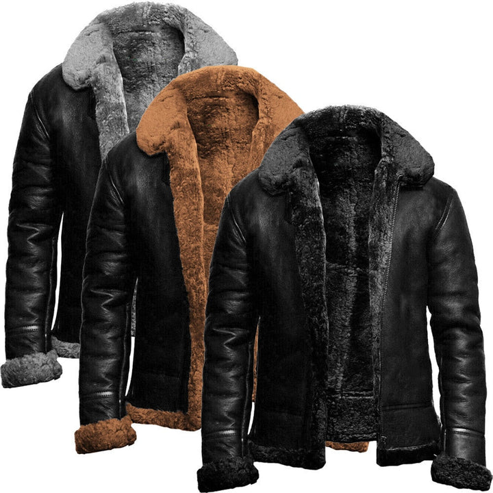 Michael  | Premium Shearling Leather Jacket For Men