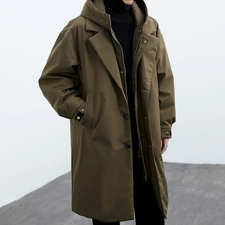 Frederik  | Classic Hooded Trench Coat For Men