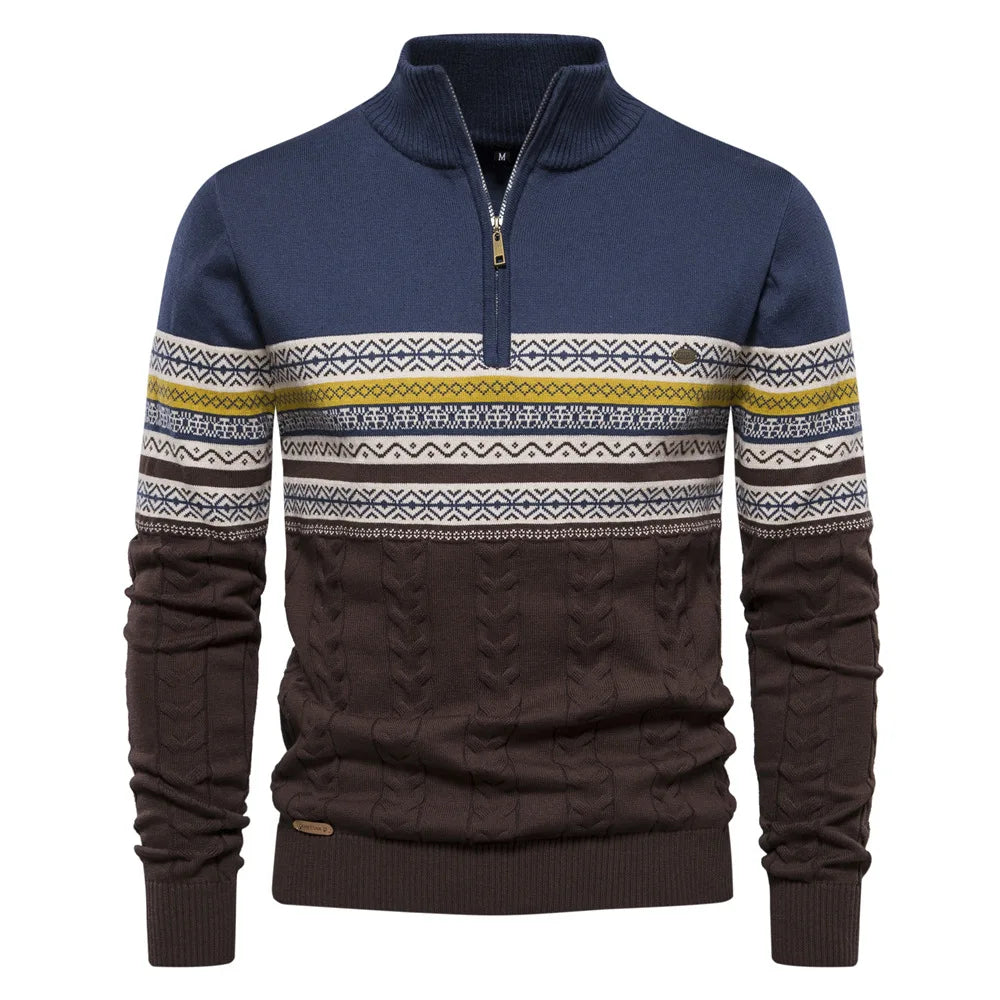Henning  | Stylish Zip-Up Winter Sweater For Men