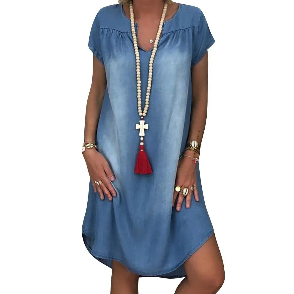 Sofia™ | Relaxed Denim Summer Dress