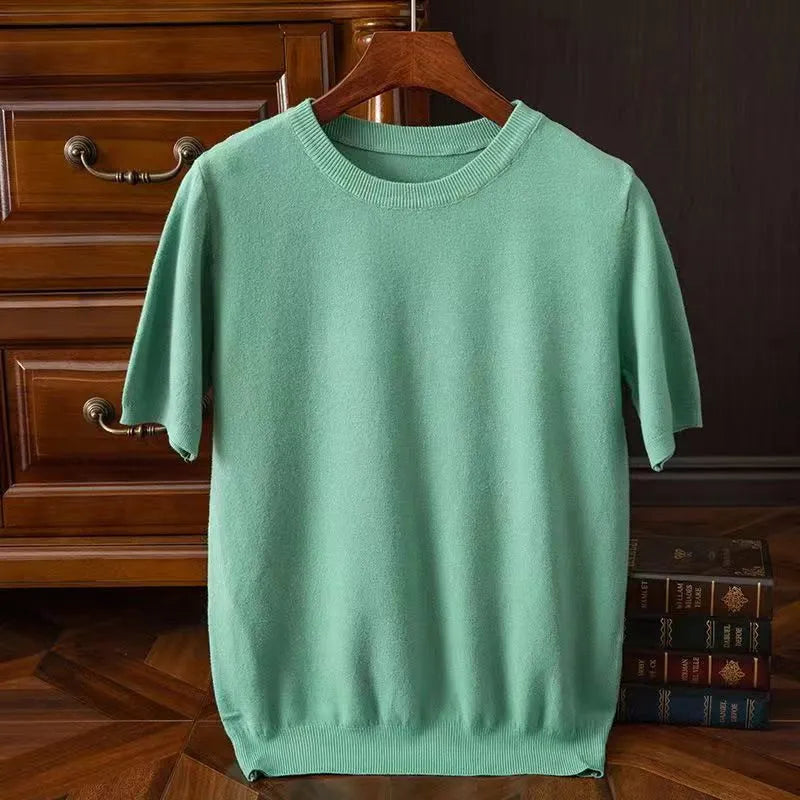 Hendrick | Cashmere Short Sleeve T-shirt For Men