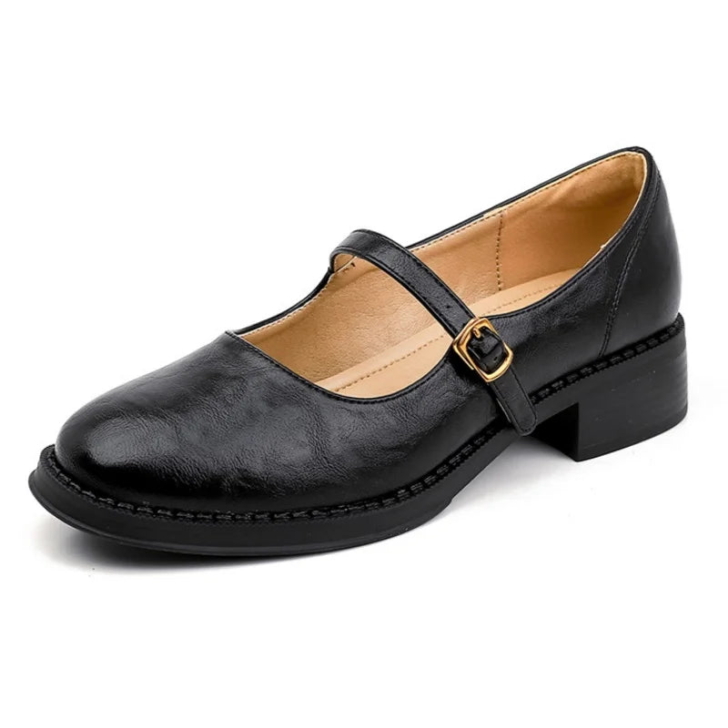 Lora | Classic Comfort Mary Janes Made Of Leather
