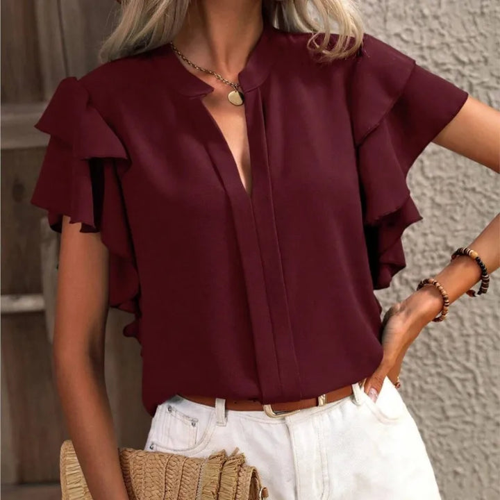 Amira - Stylish Blouse with Ruffled Sleeves
