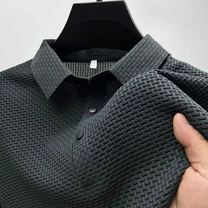 Prestigio | Textured slim fit polo shirt