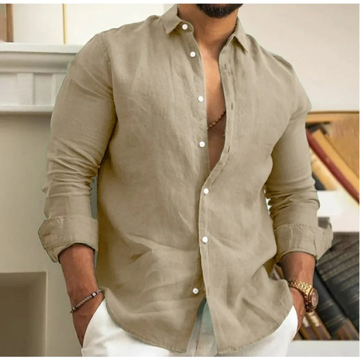 Wesly | Linen Beach Shirt For Men