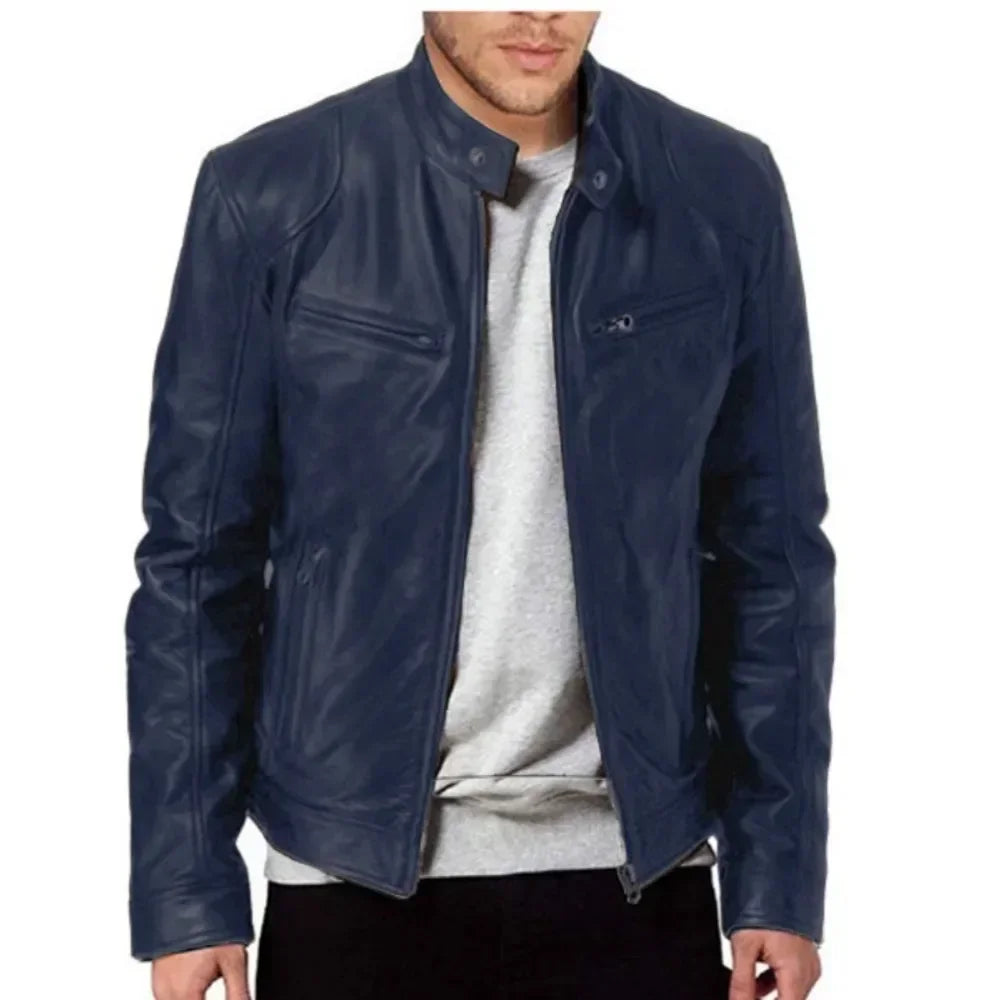 Frey | Stylish Biker Leather Jacket For Men