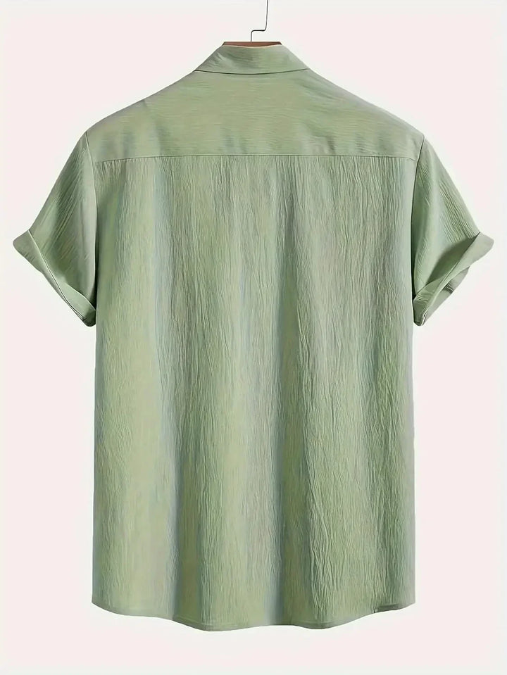 Ward | Men's Textured Crinkle Shirt For Men