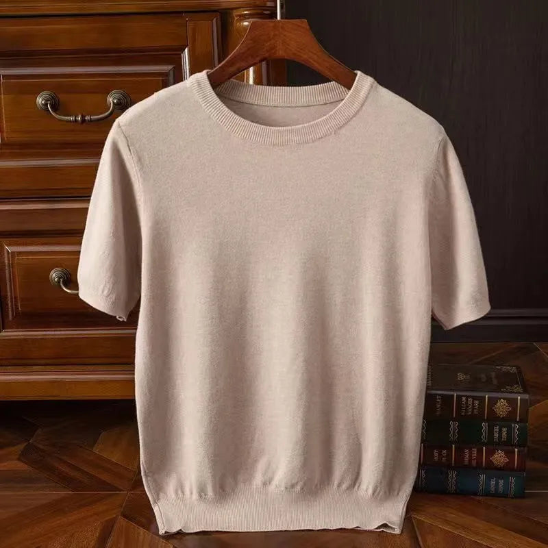 Hendrick | Cashmere Short Sleeve T-shirt For Men