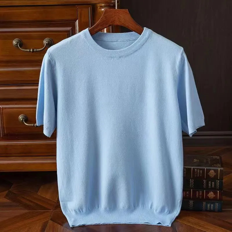 Hendrick | Cashmere Short Sleeve T-shirt For Men
