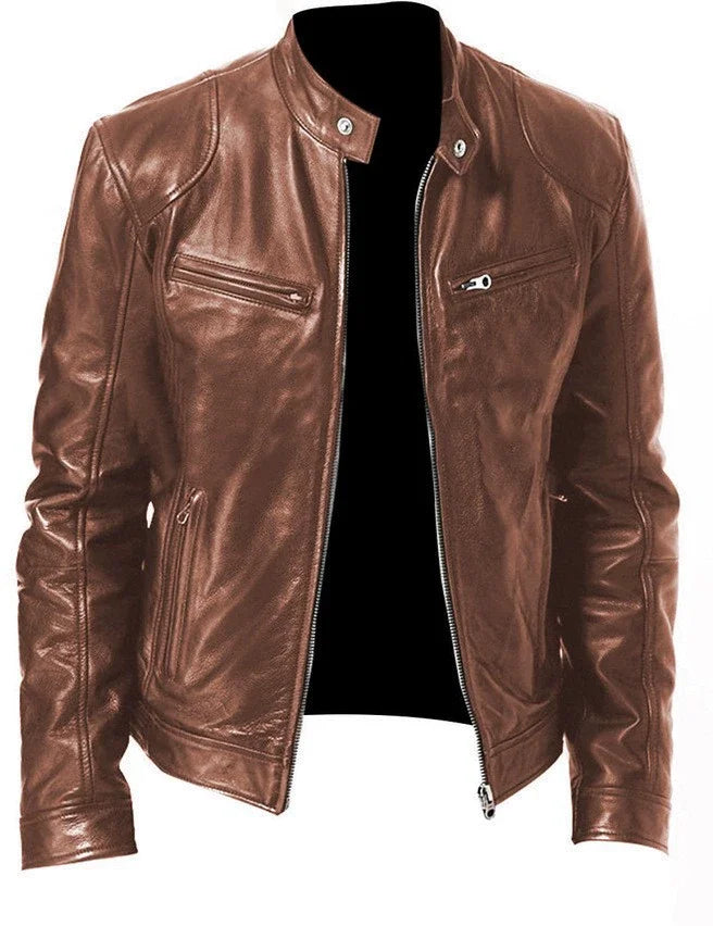 Frey | Stylish Biker Leather Jacket For Men