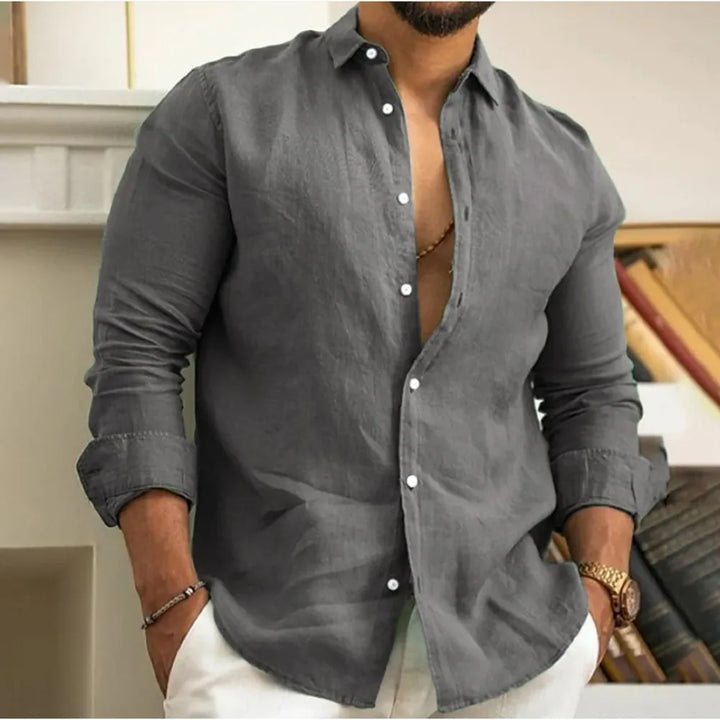 Wesly | Linen Beach Shirt For Men