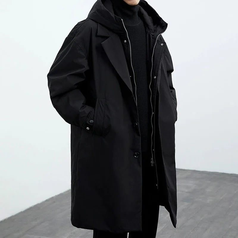 Frederik  | Classic Hooded Trench Coat For Men