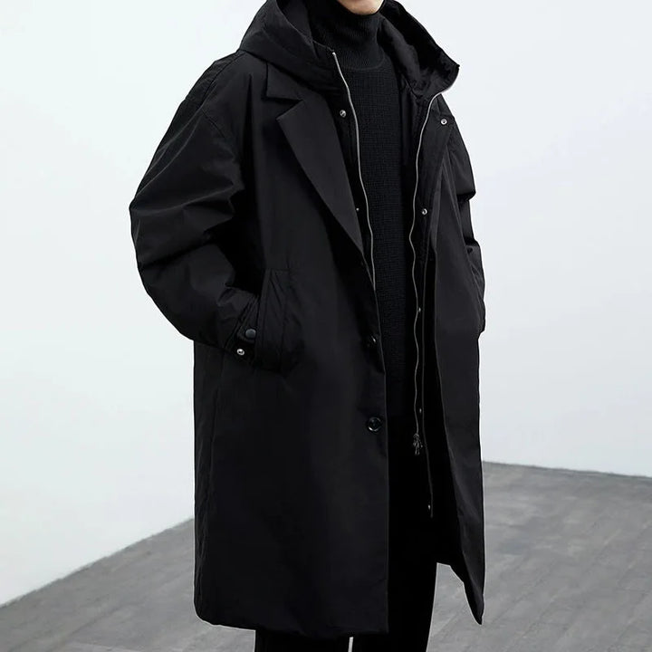 Frederik  | Classic Hooded Trench Coat For Men