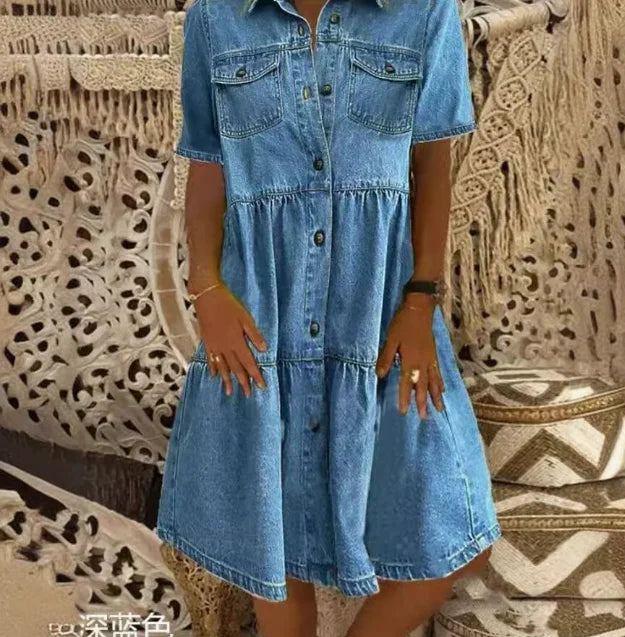 Sofia® | Boho Denim Dress