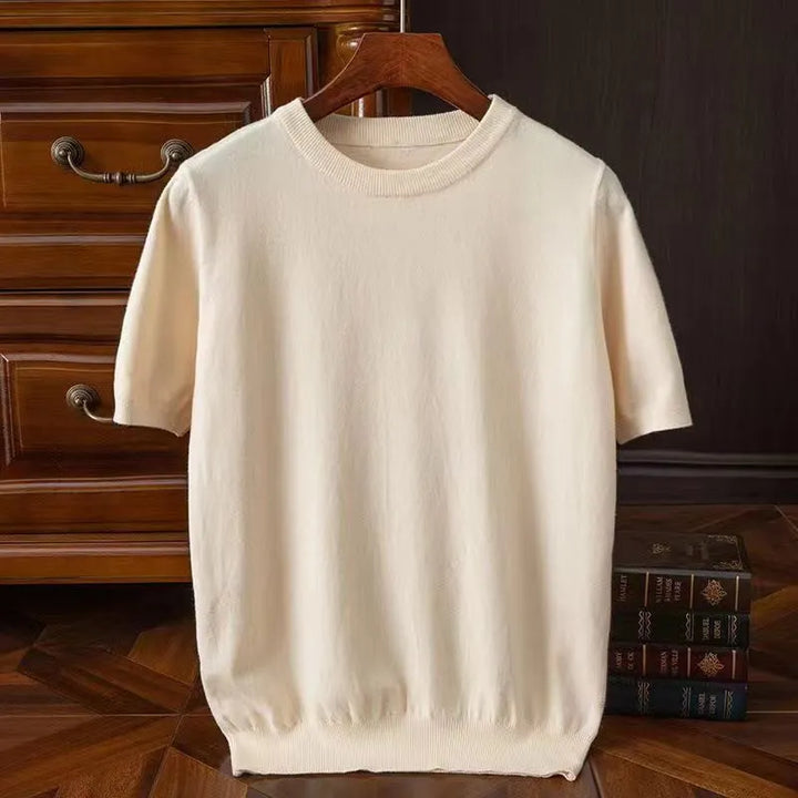 Hendrick | Cashmere Short Sleeve T-shirt For Men