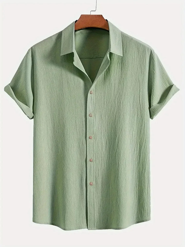 Ward | Men's Textured Crinkle Shirt For Men