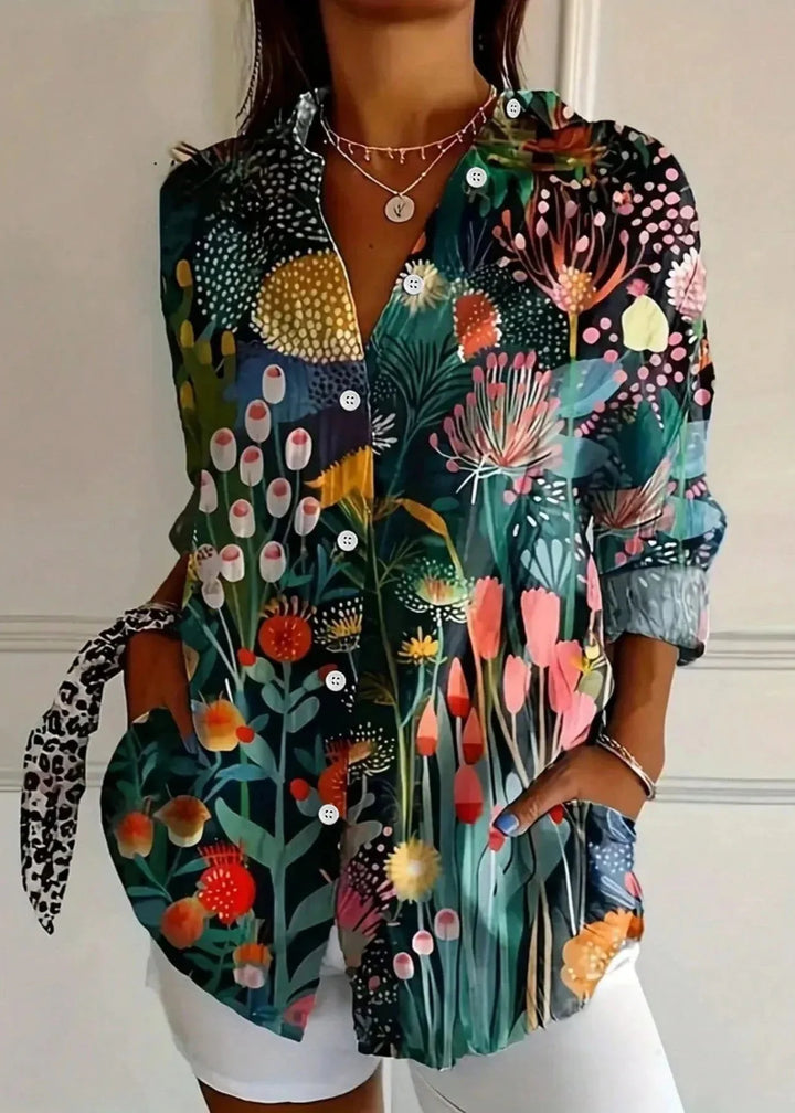 Elara™ | Colourful Vibes Blouse