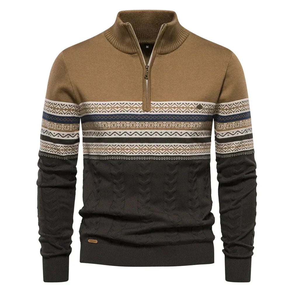 Henning  | Stylish Zip-Up Winter Sweater For Men