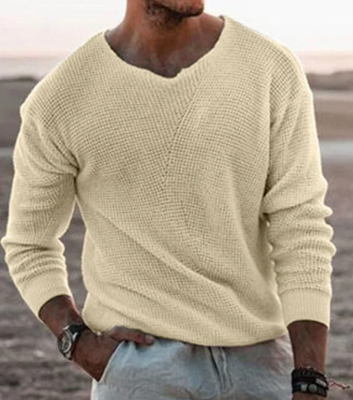 Chris | Casual V-Neck Knit Sweater For Men