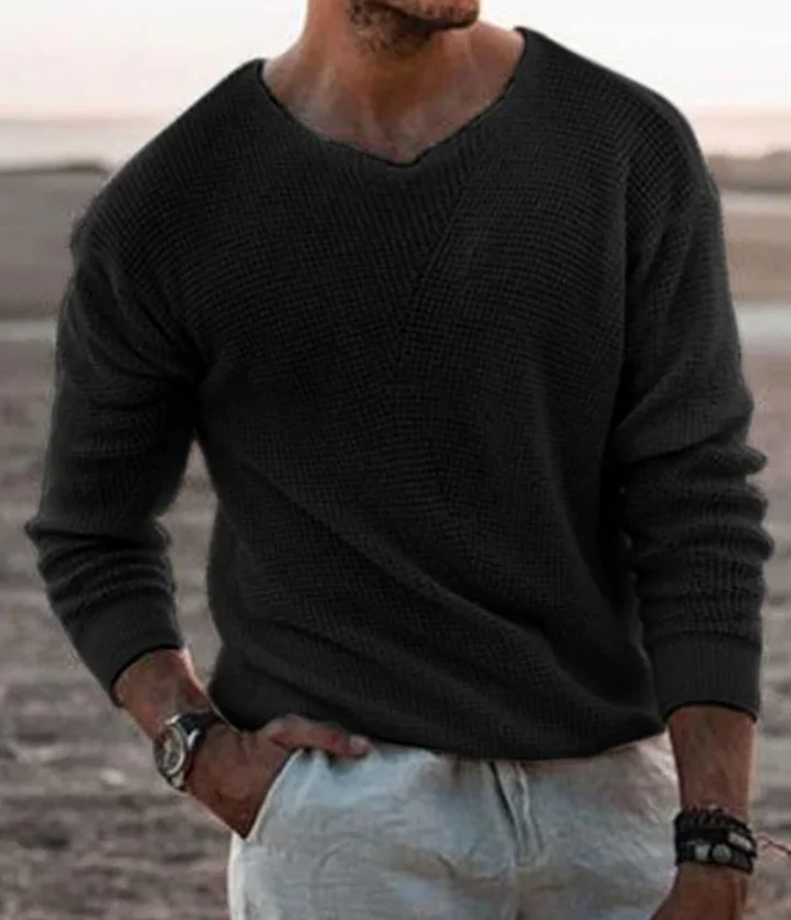Chris | Casual V-Neck Knit Sweater For Men