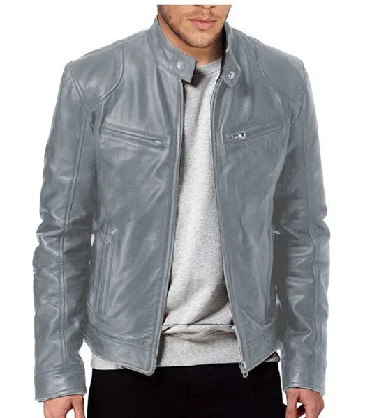 Frey | Stylish Biker Leather Jacket For Men