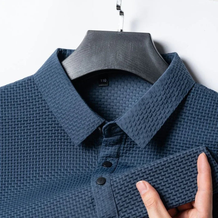 Prestigio | Textured slim fit polo shirt