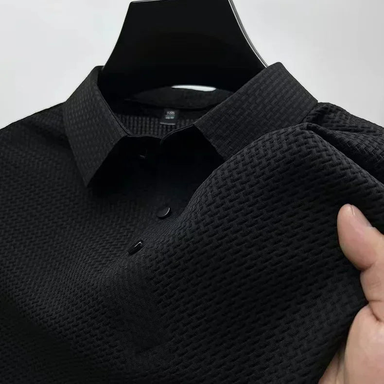 Prestigio | Textured slim fit polo shirt