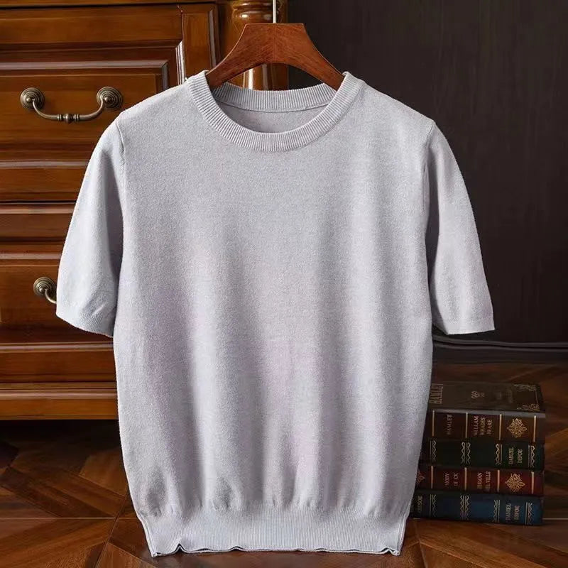 Hendrick | Cashmere Short Sleeve T-shirt For Men