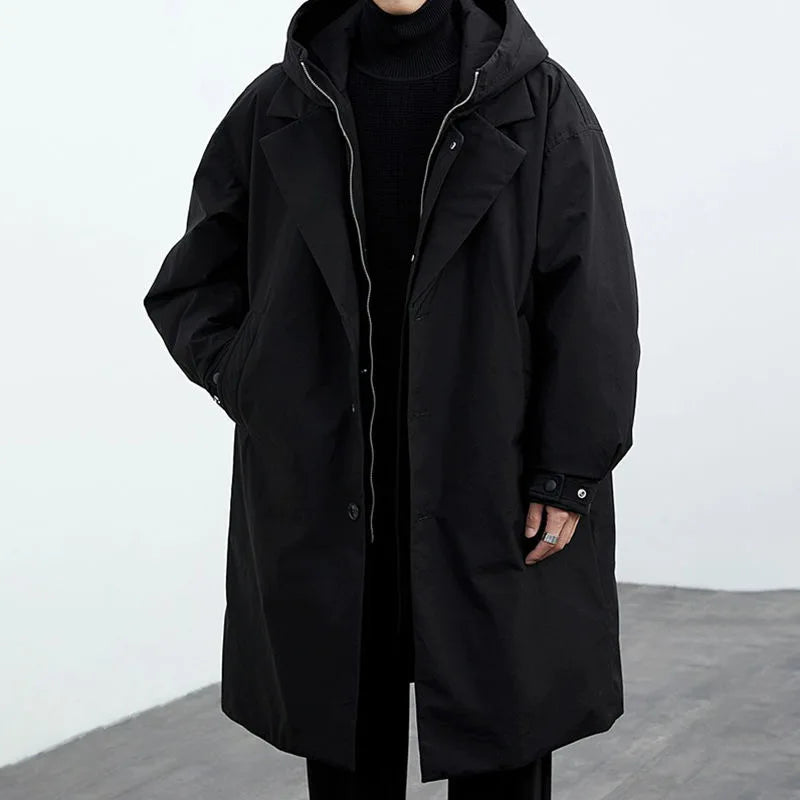 Frederik  | Classic Hooded Trench Coat For Men