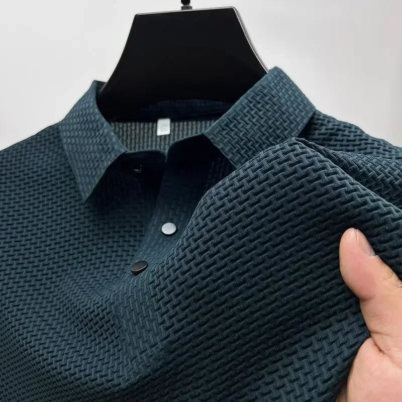 Prestigio | Textured slim fit polo shirt