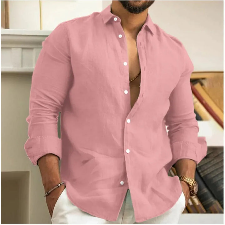 Wesly | Linen Beach Shirt For Men
