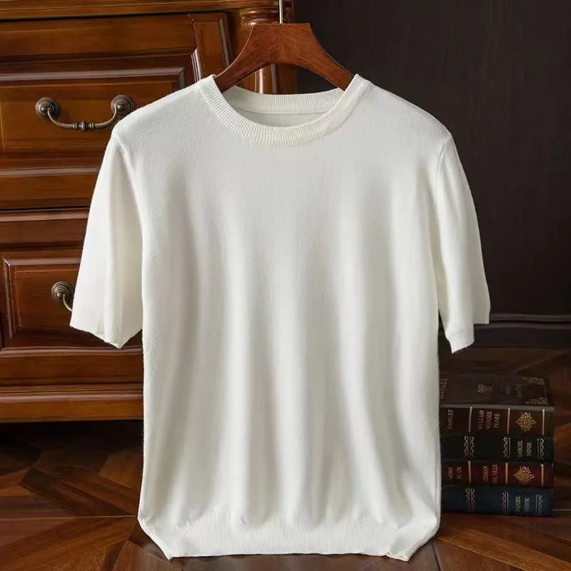 Hendrick | Cashmere Short Sleeve T-shirt For Men
