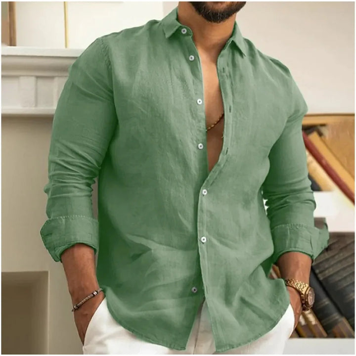 Wesly | Linen Beach Shirt For Men