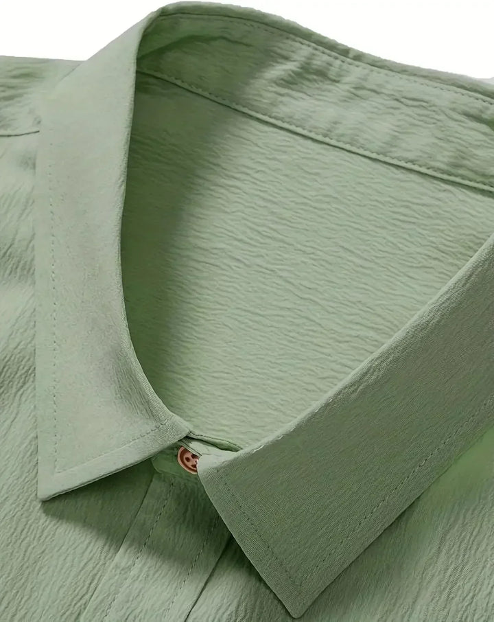 Ward | Men's Textured Crinkle Shirt For Men