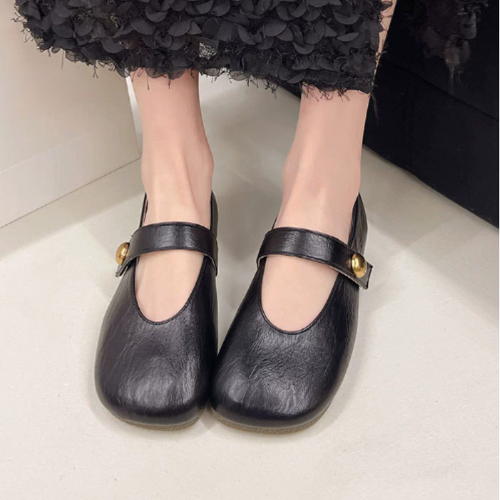 Irene | Leather Mary Janes