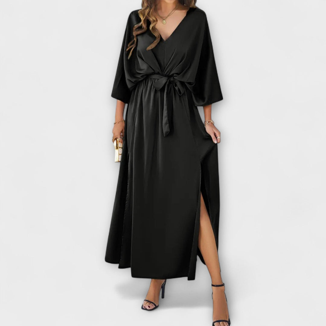 Sabrina - Maxi Dress with V-Neck