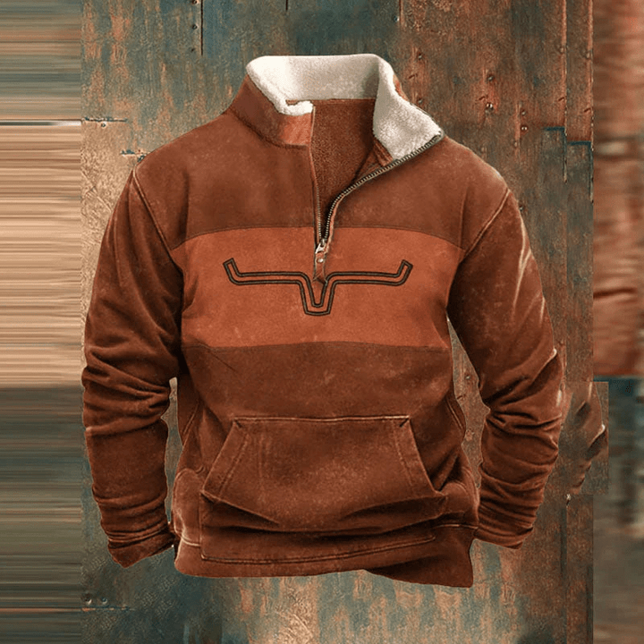 Dakota | Graphic Zip-Up Sweatshirt For Men