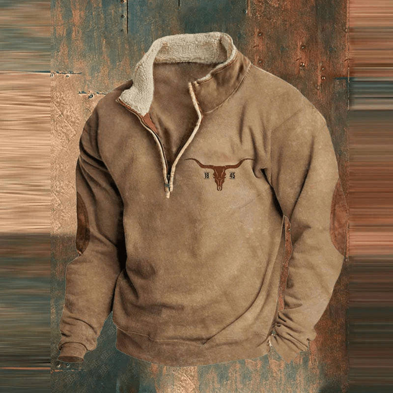 Dakota | Graphic Zip-Up Sweatshirt For Men