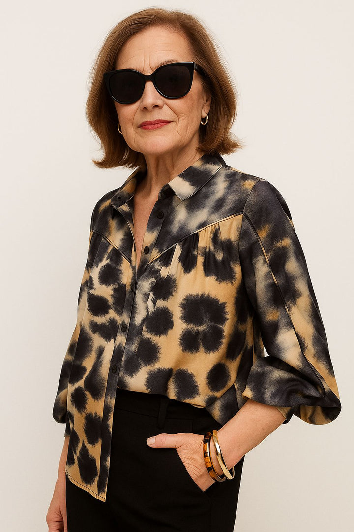 Aria™ | PureCharm Patterned Blouse