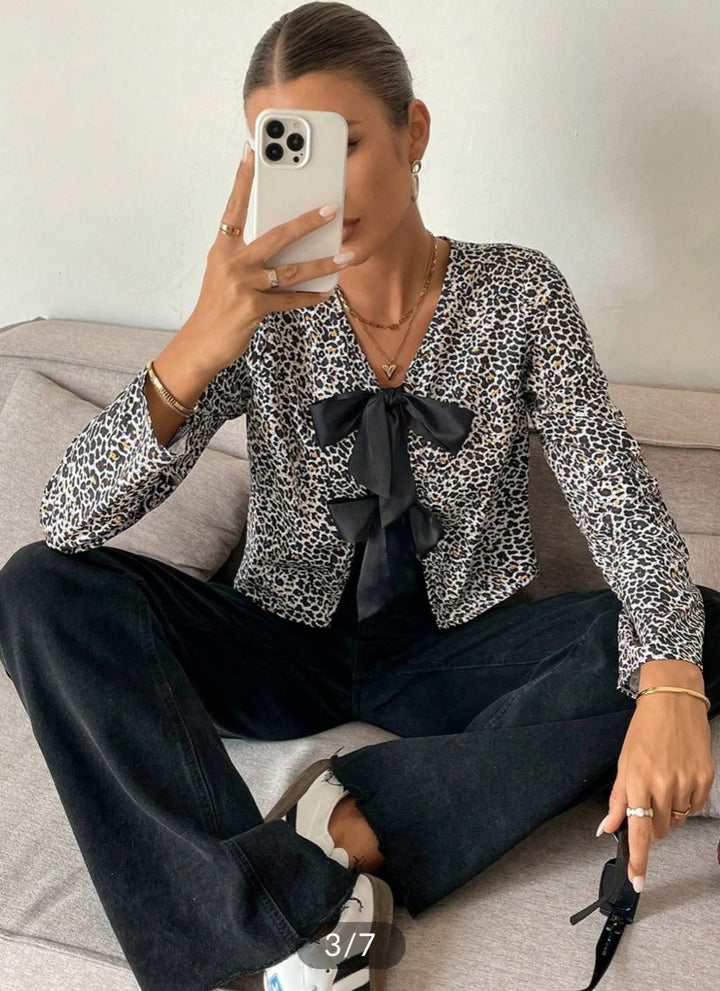 Claudia™ | PureCharm Patterned Blouse