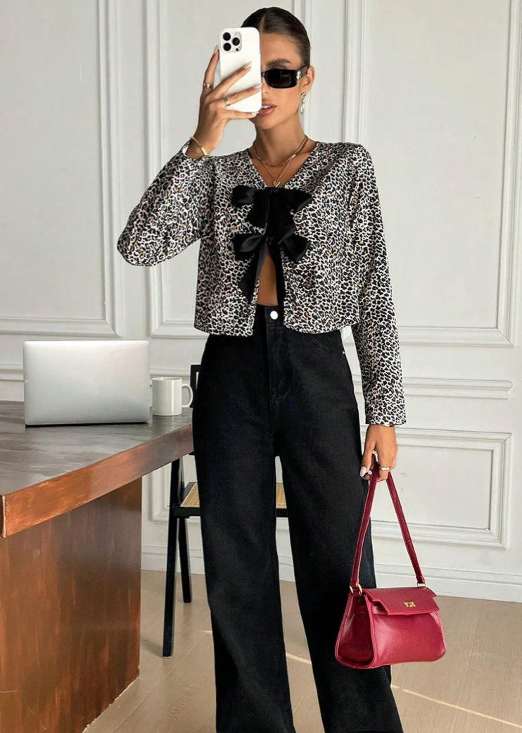 Claudia™ | PureCharm Patterned Blouse