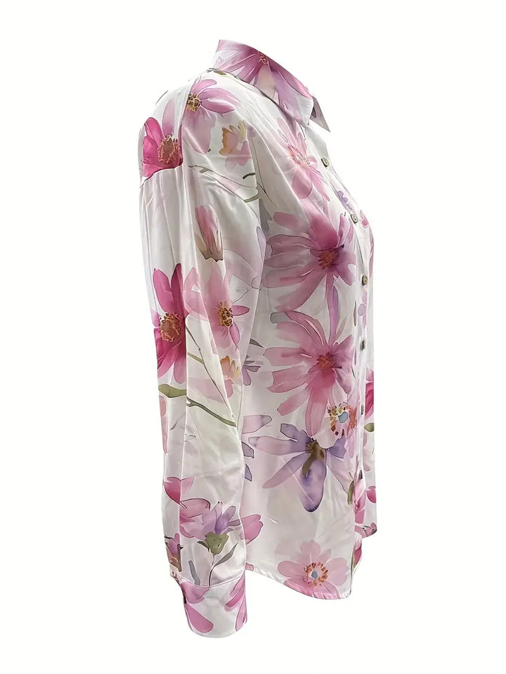 GLORIA™ | ELEGANT LIGHTWEIGHT FLORAL BLOUSE
