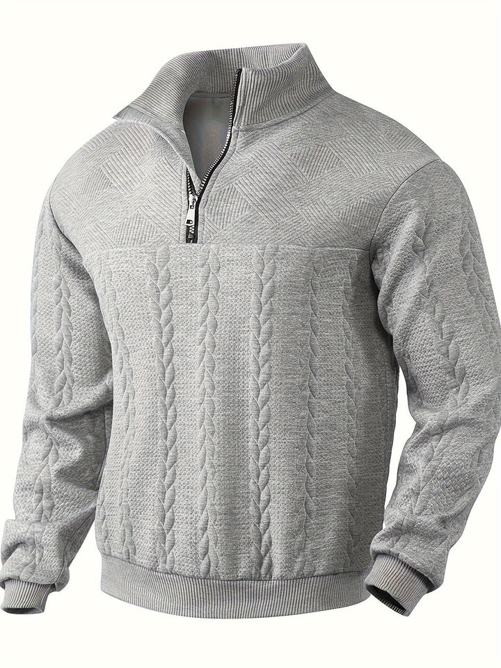 Rafael – Vintage Sweater with Zipper For Men
