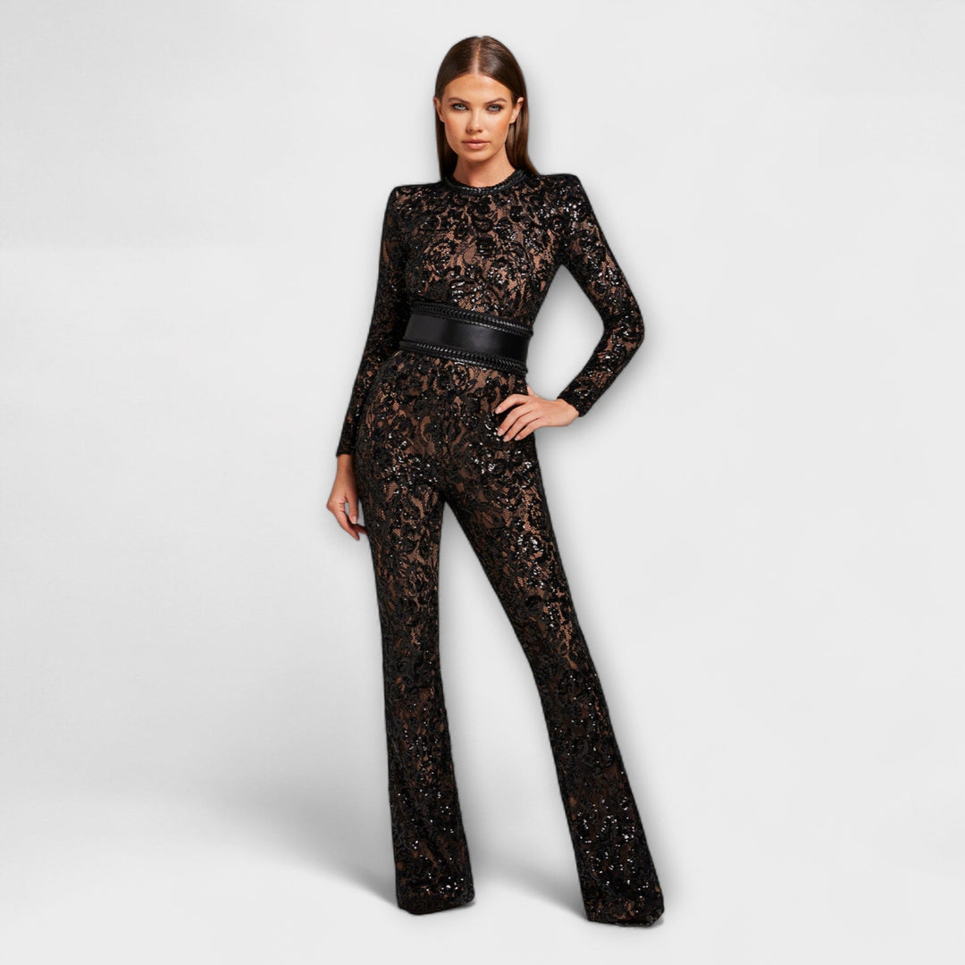 Theresia - Lace Jumpsuit with Corset