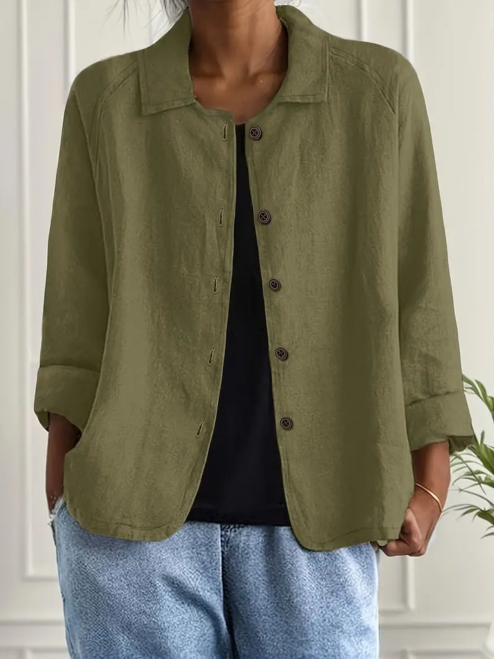 Marilla – Light shirt jacket in a linen blend