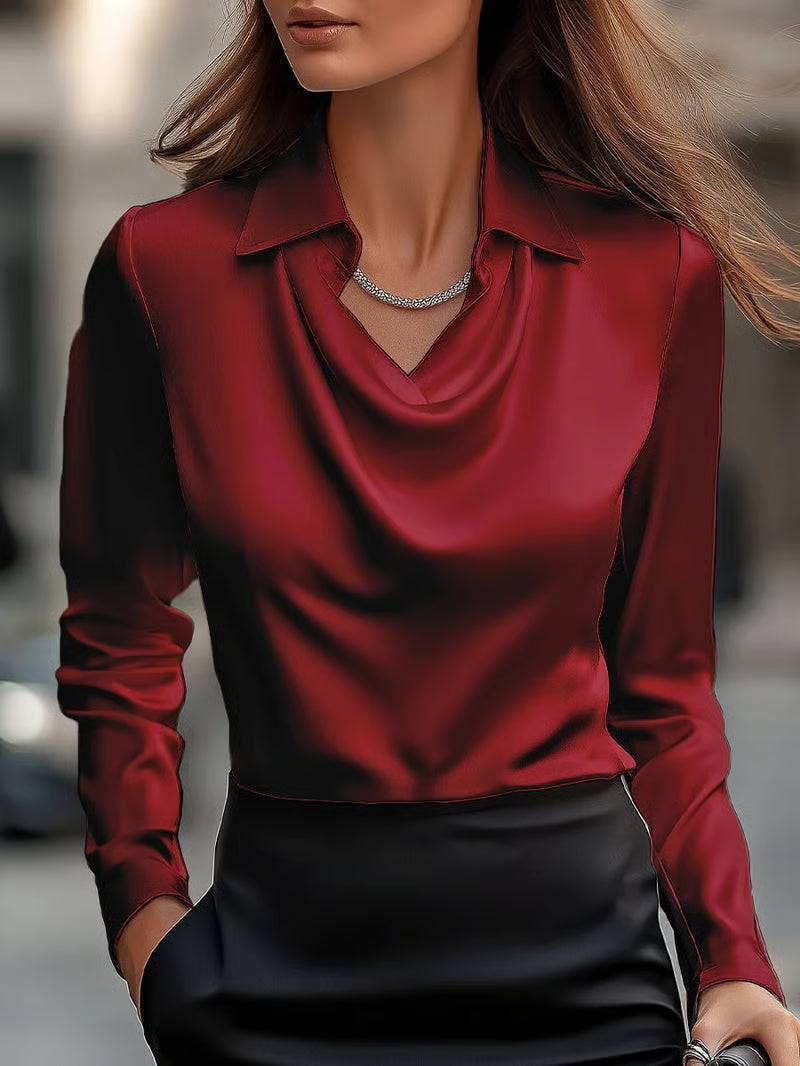 Marta™ | Elegant Satin Blouse