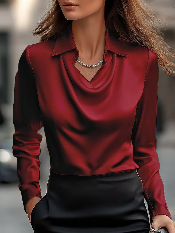 Marta™ | Elegant Satin Blouse