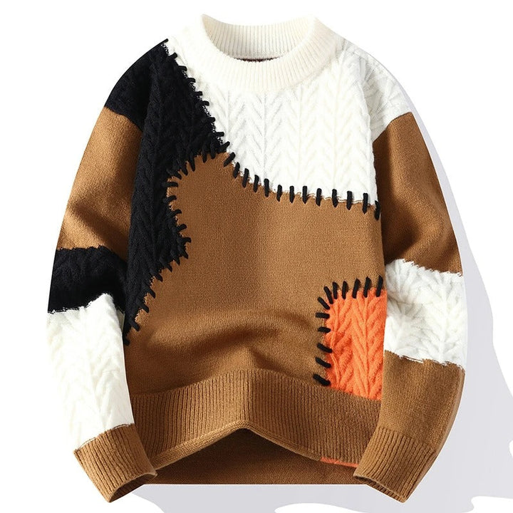 Willow | Cozy Colorblock Knit Sweater For Men
